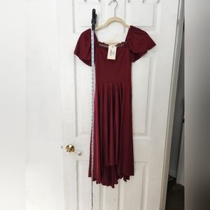 Joyfolie Alaya Oxblood Girs dress size 8 euc